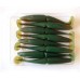 Приманка силиконовая на хищную рыбу, Taipan Grabber, 3,0 дюйма, 8шт/уп, цвет №10 Motor oil